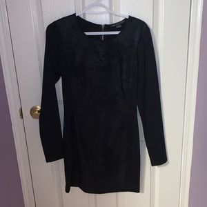 Armani exchange velvet mini dress